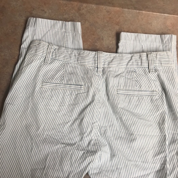 GAP girlfriend khaki pants bleached railroad - Picture 7 of 10